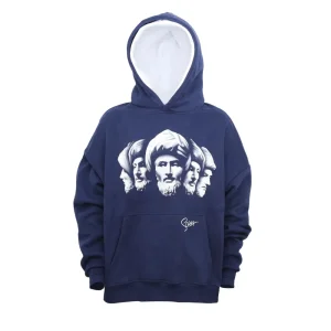 320GSM Knitting Fabrics Custom Logo Print Kangaroo Pocket Men's Pullover Hoodies