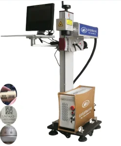 Online/Flying Laser Marking Machine for Code Logo Date Key Phone Case PCB Cable Printing Jewelry Laser Engraver Metal Laser Engraving Machine 20W 30W 50W 100W