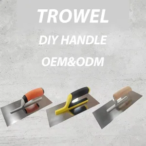 Ergonomic Soft Grip Carbon Steel Square Blade Masonry Trowel