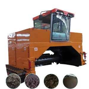 Crawler-Mounted Compost Turner