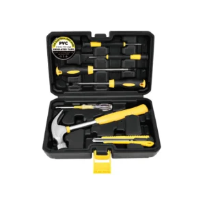 General Household Hand Tool Kit with Plastic Toolbox Cordless Lithium Drill Set