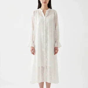 Vestido Longo Jacquard