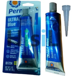 Permatex 81724 High-Temp Resistant Ultra Blue RTV Silicone Gasket Maker Sealant for Oil Pan, Timing Cover etc.