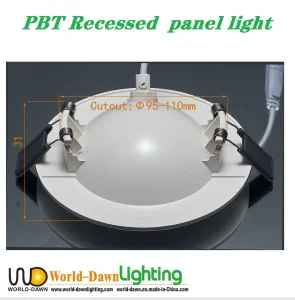 Direction 360 Degree Adjustable LED Downlight Gimbal Panel Ceiling Recessed Down Light