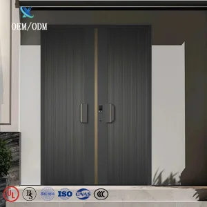 OEM/ODM Armored Exterior AutomaticFactory Custom Size Fire Rated Security Door Design for Villa