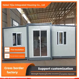 Foldable expandable steel house