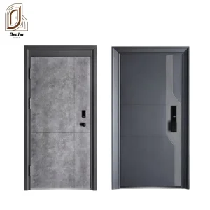 Reinforced Front Security Steel Door with Multi Point Locking System