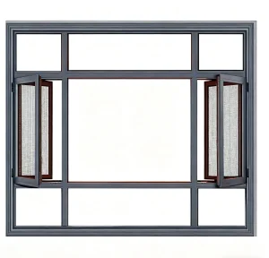 Aluminum Window Trim/PVC Nfrcapproved Multi-Point Lock Anti-Theft Thermally Broken Commercial Double Glazed Aluminum Picture and Fixed Triple Glass