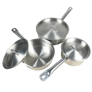 Daosheng Ex-Factory Price Stainless Steel Non Stick 304 with Stay-Cool Steel Handle and Lid Sauce Pot Sauce Pan