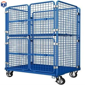 Logistics Trolley Warehouse Turnover Trolley Logistics Turnover Trolley Express Logistics Truck Picking Grid Turnover Trolley Cage Car