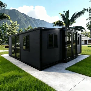 Expandable Container Home 20Ft Prefabricated Folding Container House Steel Outdoor Villa House for Living