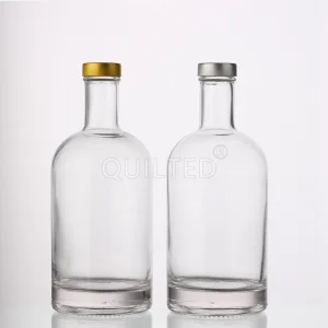 China 375 ml round shape liquor glass gin bottle with screw  Manufacturer, Manufacturers