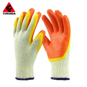 13 Gauge En388 Two Rubber Industrial Construction Protection Latex Coated Safety Work Hand Gloves for Gardening