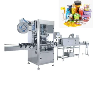 High Speed Plastic Bottle Shrink Sleeve Labeling Device Sleeve Labeling Equipment