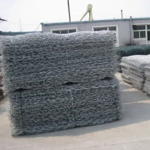 Anti Rust Galvanized Hexagonal Woven Wire Gabion Box Revetment Stone Cage