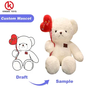 Kinqee New Confession Bear Love Teddy Bear Plush Toys Creative Send Girls Valentine's Day Gift Teddy Bear