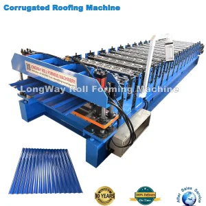 Máquina de fabricación de paneles de techo corrugados trapezoidales de acero color galvanizado de aluminio de doble capa mediante conformado en frío