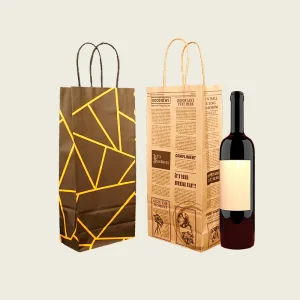 Eco Friendly Paper Bag for Takeout Food with High Quality Kraft Material