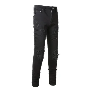 Tendência de Moda Atacado Calças Jeans Rasgadas