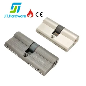 Modern CE Fire Rated Wood Door Hardware Euro 12 Pins Solid Brass Double Keys Cylinder Security Anti-Drill Door Lock Cylinders