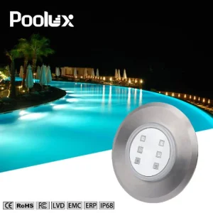 Poolux 2025 New 316 Stainless Steel Mini Smart 6W Nichless LED Swimming Pool Light