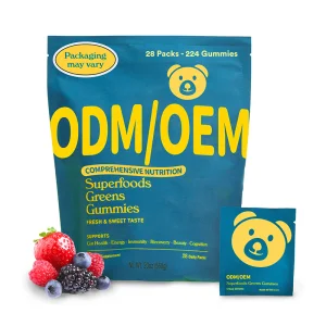 Dietary Fiber Nutritional Supplement Green Superfood Gummys