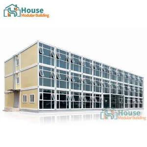 OEM Li Glass Curtain Wall Flat Pack Container House