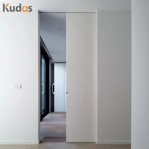 Kudas Front Door Exterior Interior Composite Wood Sliding Doors for Bedroom Pocket Door