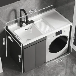 Double Doors Laundry Cabinet