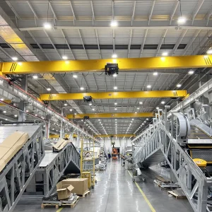 Customized 5ton European Single Girder Overhead Crane with Wire Rope Hoist