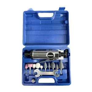 Abrasive air Angle Die Grinder Kit Pneumatic Tool Set / Pneumatic Engraving Machine for Grinding and Sanding 3/6mm Shank
