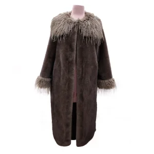 2025 Winter New Retro Fringed Eco-Friendly Faux Mink Coat