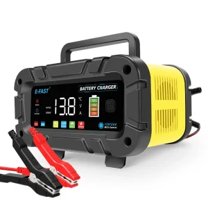Car Battery Charger 12V/24V 20A Touch Screen Automatic Pulse Repair Charger for Motorcycle Lead Acid AGM Gel Lithium Batteries