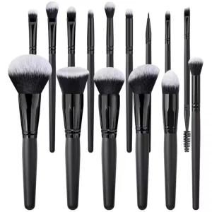 OEM Wood Handle Synthetic Hair Private Label Cosmetic Makeup Brush Set