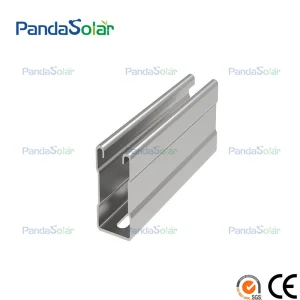 HDG U Profiled Construction System for Ground Solar PV Plant Mounting