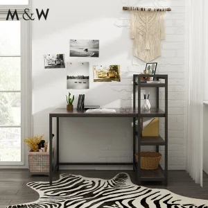 Parisian Modern Wooden Industrial Desk