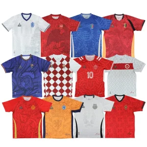 Camisa de Futebol Sublimada Personalizada Masculina de Alta Qualidade Respirável Camisa de Futebol Retrô