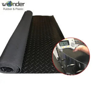 2-3mm PVC Industry Coin Diamond Design Waterproof Covering Anti Slip PVC Floor Mat