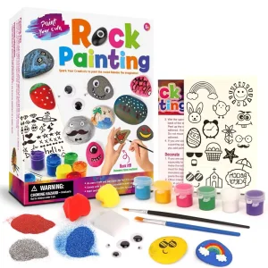 Crafts DIY Supplies Kit for Kids Rock Painting Kit