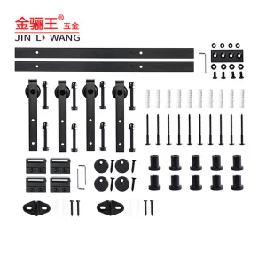 Heavy Duty Sliding Barn Door Roller with Nylon Wheel Carbon Steel Rail