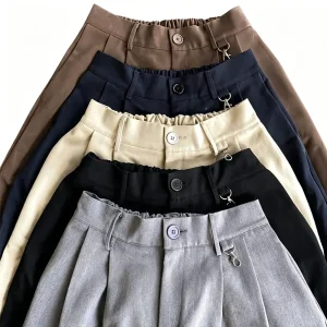 High Waist Bermuda Shorts