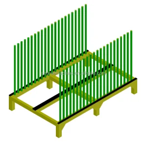 Customized 21 Slots 3000lb Multi-layer Insulating Glass Storage Rack Door Window Transport Rack