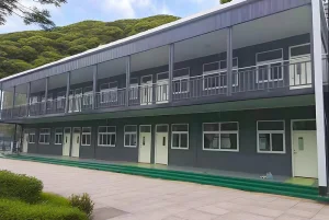 Expandable Folding Container House for Efficient Use of Space