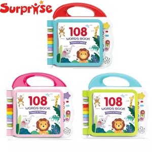 Sensory Toys for Kids 2-4 Years Baby Electronic English Point Reading Books Bluetooth Lighting Music Learning Machine Toy