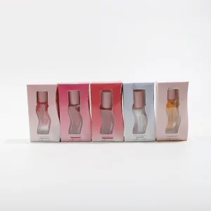 Unique Wave Shape Moist Changing Lip Oil Lip Gloss Waterproof Wavy Grain Your Logo Lip Gloss for Girl