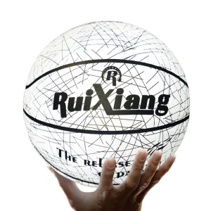High Visibility Reflective PU Basketball for Training and Play