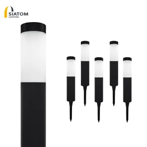 LED IP65 Waterproof Stainless Steel Solar Garden Light Outdoor Landscape Lawn Ground Pathway Stake Light Lamp