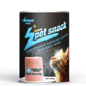 Premium Balanced Nutrition Canned Snack Food for Cats