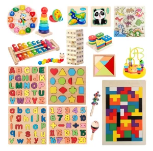 AiJH Building Block Clock 3D Puzzles