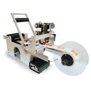 LT-50D Semi-Auto Rotary Labeling &amp; Coding Machine &plusmn;0.5mm Precision - High-Speed 40pcs/min for Cosmetics/Pharma
